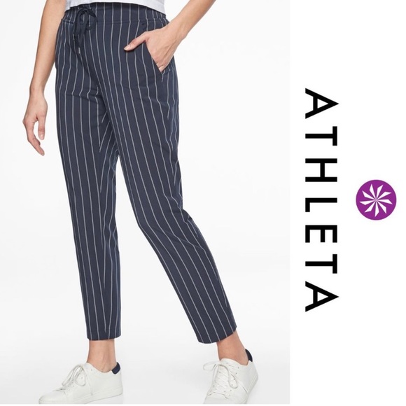 Athleta Pants & Jumpsuits Nwt Athleta Stripe Midtown Ankle Pant